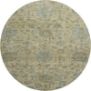 Piper Looms Mayfield Damask AMF1105 Beige Machine Washable Area Rug Round Main Image