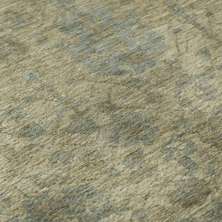Piper Looms Mayfield Damask AMF1105 Beige Machine Washable Area Rug Swatch Image