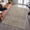 Piper Looms Mayfield Damask AMF1105 Coral Machine Washable Area Rug Lifestyle Image Feature