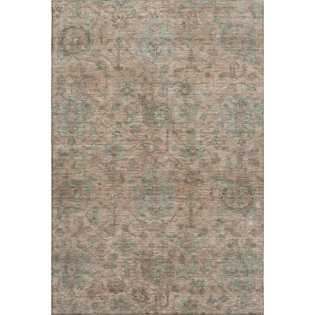 Piper Looms Mayfield Damask AMF1105 Coral Machine Washable Area Rug main image