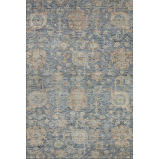 Piper Looms Mayfield Damask AMF1105 Denim Machine Washable Area Rug main image