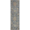 Piper Looms Mayfield Damask AMF1105 Denim Machine Washable Area Rug Runner Main Image