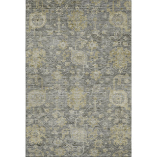 Piper Looms Mayfield Damask AMF1105 Pewter Machine Washable Area Rug main image