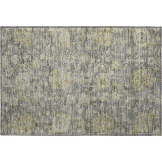 Piper Looms Mayfield Damask AMF1105 Pewter Machine Washable Area Rug Scatter Main Image