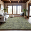 Piper Looms Mayfield Damask AMF1105 Sage Machine Washable Area Rug Lifestyle Image Feature