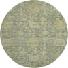 Piper Looms Mayfield Damask AMF1105 Sage Machine Washable Area Rug Round Main Image