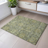 Piper Looms Mayfield Damask AMF1105 Sage Machine Washable Area Rug Scatter Lifestyle Image Feature
