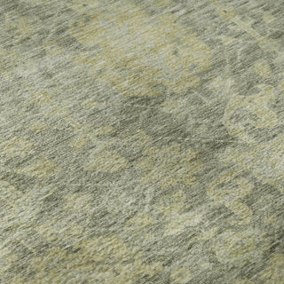 Piper Looms Mayfield Damask AMF1105 Sage Machine Washable Area Rug Swatch Image