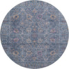 Piper Looms Mayfield Global AMF1106 Blue Machine Washable Area Rug Round Main Image