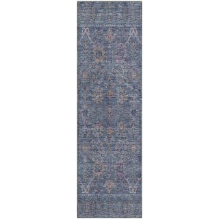 Piper Looms Mayfield Global AMF1106 Blue Machine Washable Area Rug Runner Main Image