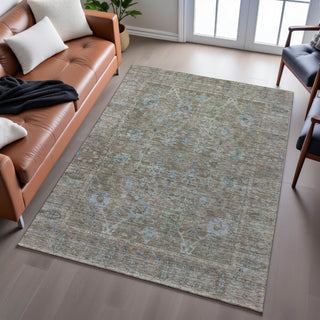 Piper Looms Mayfield Global AMF1106 Brown Machine Washable Area Rug Lifestyle Image Feature
