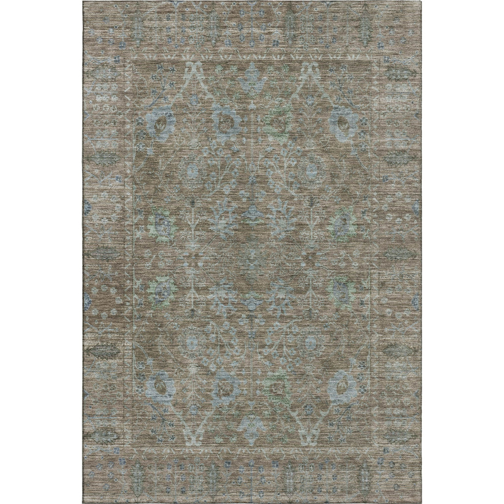 Piper Looms Mayfield Global AMF1106 Brown Machine Washable Area Rug main image