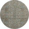 Piper Looms Mayfield Global AMF1106 Brown Machine Washable Area Rug Round Main Image