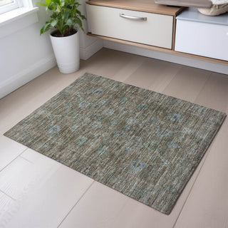 Piper Looms Mayfield Global AMF1106 Brown Machine Washable Area Rug Scatter Lifestyle Image Feature