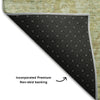 Piper Looms Mayfield Global AMF1106 Sage Machine Washable Area Rug Backing Image
