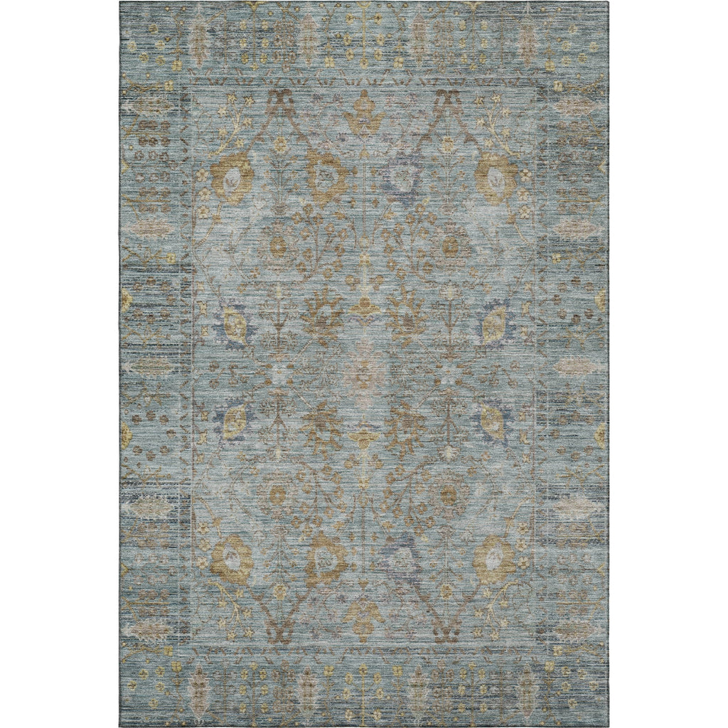 Piper Looms Mayfield Global AMF1106 Teal Machine Washable Area Rug main image