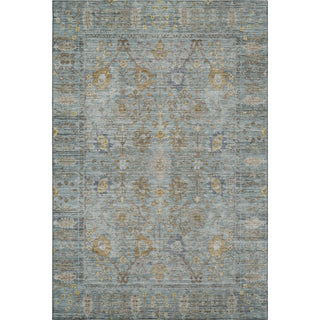 Piper Looms Mayfield Global AMF1106 Teal Machine Washable Area Rug main image