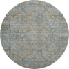 Piper Looms Mayfield Global AMF1106 Teal Machine Washable Area Rug Round Main Image