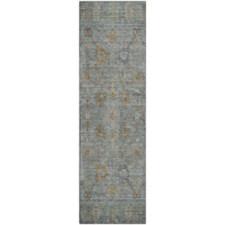 Piper Looms Mayfield Global AMF1106 Teal Machine Washable Area Rug Runner Main Image