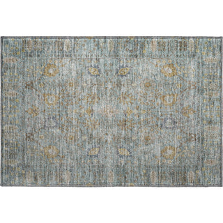 Piper Looms Mayfield Global AMF1106 Teal Machine Washable Area Rug Scatter Main Image