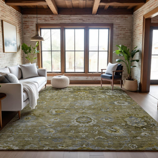 Piper Looms Mayfield Global AMF1107 Brown Machine Washable Area Rug Lifestyle Image Feature