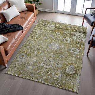 Piper Looms Mayfield Global AMF1107 Brown Machine Washable Area Rug Lifestyle Image Feature