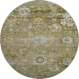 Piper Looms Mayfield Global AMF1107 Brown Machine Washable Area Rug Round Main Image