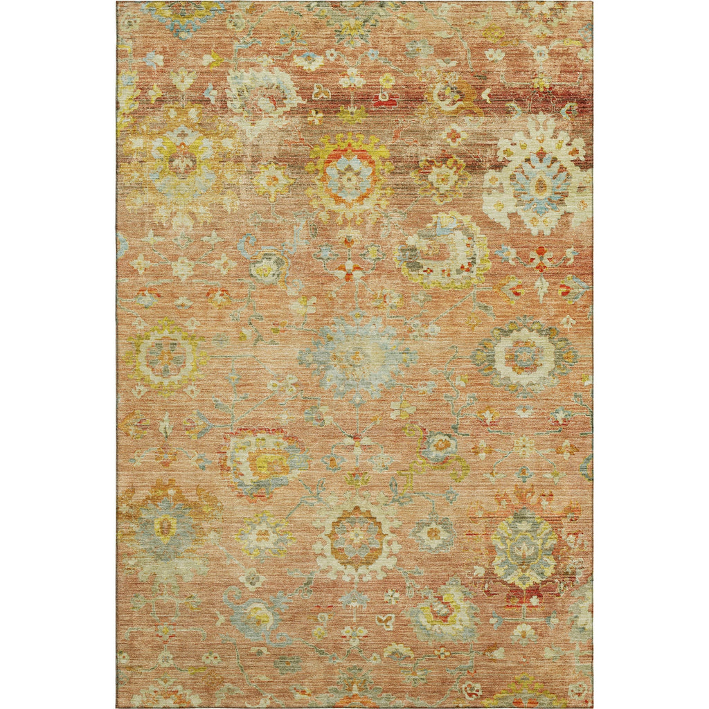 Piper Looms Mayfield Global AMF1107 Coral Machine Washable Area Rug main image