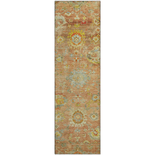 Piper Looms Mayfield Global AMF1107 Coral Machine Washable Area Rug Runner Main Image