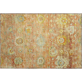 Piper Looms Mayfield Global AMF1107 Coral Machine Washable Area Rug Scatter Main Image