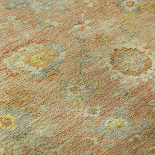 Piper Looms Mayfield Global AMF1107 Coral Machine Washable Area Rug Swatch Image