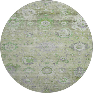 Piper Looms Mayfield Global AMF1107 Mint Machine Washable Area Rug Round Main Image