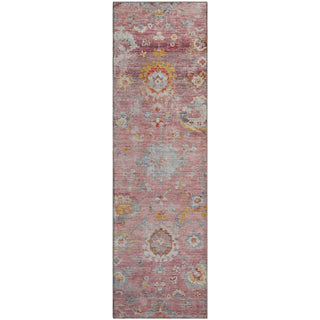 Piper Looms Mayfield Global AMF1107 Pink Machine Washable Area Rug Runner Main Image