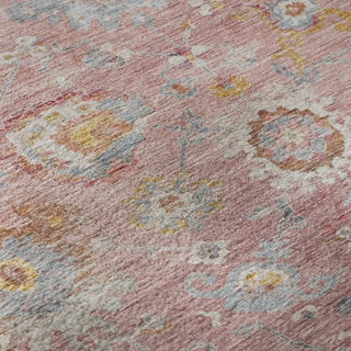 Piper Looms Mayfield Global AMF1107 Pink Machine Washable Area Rug Swatch Image