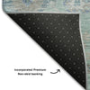 Piper Looms Mayfield Global AMF1107 Seafoam Machine Washable Area Rug Backing Image