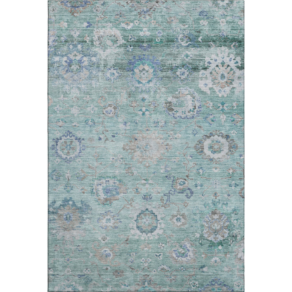 Piper Looms Mayfield Global AMF1107 Seafoam Machine Washable Area Rug main image