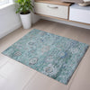 Piper Looms Mayfield Global AMF1107 Seafoam Machine Washable Area Rug Scatter Lifestyle Image Feature