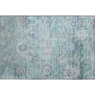 Piper Looms Mayfield Global AMF1107 Seafoam Machine Washable Area Rug Scatter Main Image