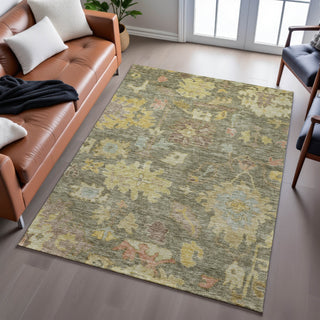 Piper Looms Mayfield Global AMF1108 Aloe Machine Washable Area Rug Lifestyle Image Feature