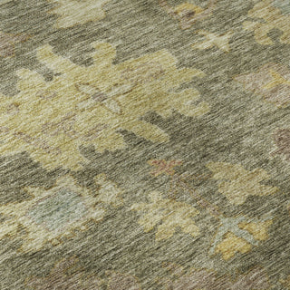 Piper Looms Mayfield Global AMF1108 Aloe Machine Washable Area Rug Swatch Image