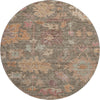Piper Looms Mayfield Global AMF1108 Brown Machine Washable Area Rug Round Main Image
