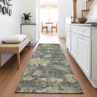 Piper Looms Mayfield Global AMF1108 Gray Machine Washable Area Rug Runner Lifestyle Image Feature