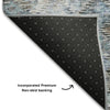 Piper Looms Mayfield Global AMF1109 Blue Machine Washable Area Rug Backing Image