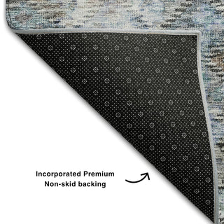 Piper Looms Mayfield Global AMF1109 Blue Machine Washable Area Rug Backing Image