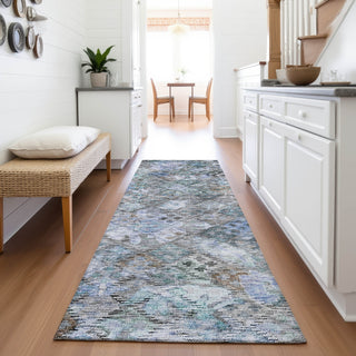 Piper Looms Mayfield Global AMF1109 Blue Machine Washable Area Rug Runner Lifestyle Image Feature