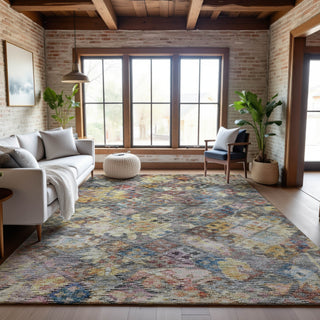 Piper Looms Mayfield Global AMF1109 Gold Machine Washable Area Rug Lifestyle Image Feature