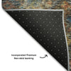 Piper Looms Mayfield Global AMF1109 Gray Machine Washable Area Rug Backing Image