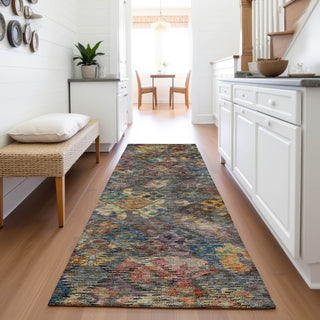 Piper Looms Mayfield Global AMF1109 Gray Machine Washable Area Rug Runner Lifestyle Image Feature