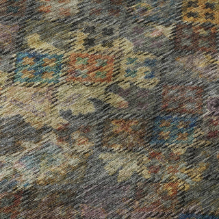 Piper Looms Mayfield Global AMF1109 Gray Machine Washable Area Rug Swatch Image