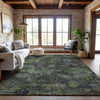 Piper Looms Mayfield Global AMF1109 Green Machine Washable Area Rug Lifestyle Image Feature